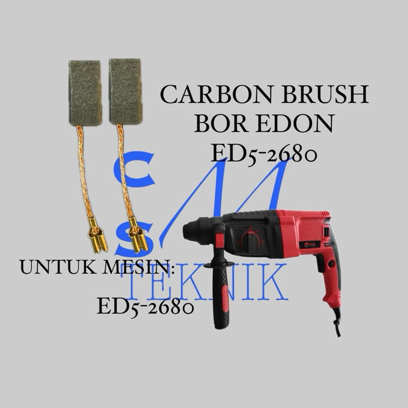 CARBON BRUSH ARANG MESIN ROTARY HAMMER EDON ED5-2680 ARENG ROTARY HAMMER EDON ED52680