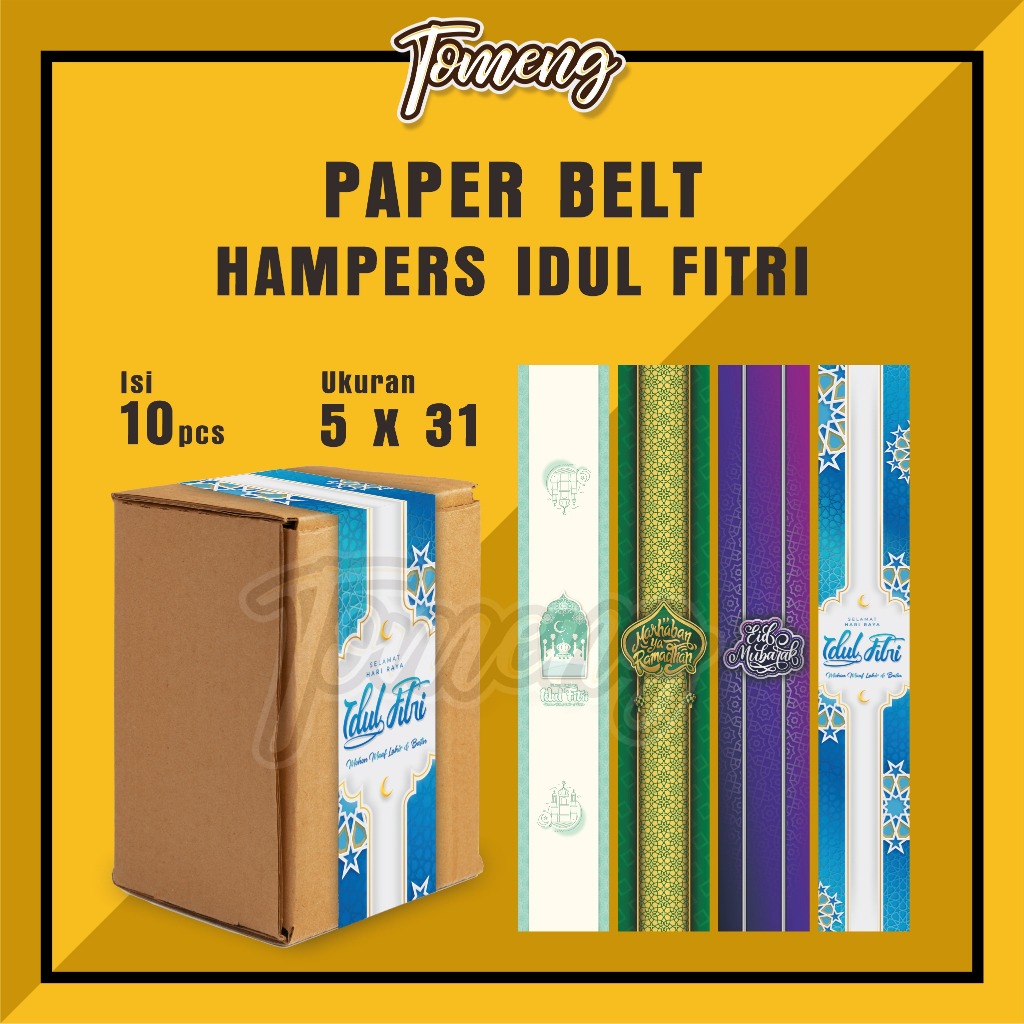 

Paper Belt uk 5 x 31 cm idul fitri - paperbelt idul fitri Hampers lebaran