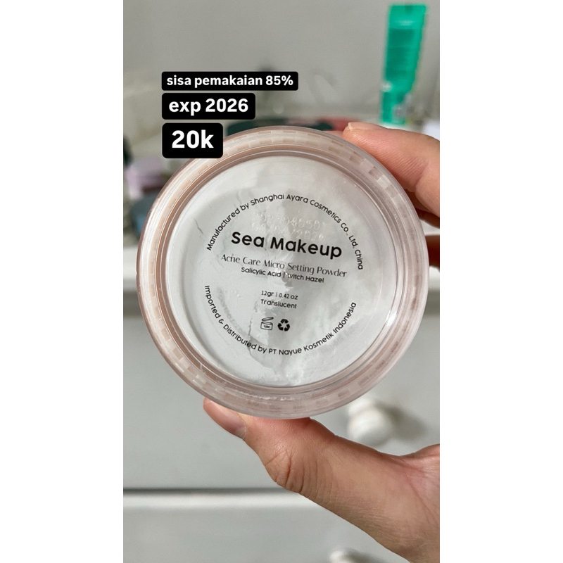 preloved loose powder sea makeup