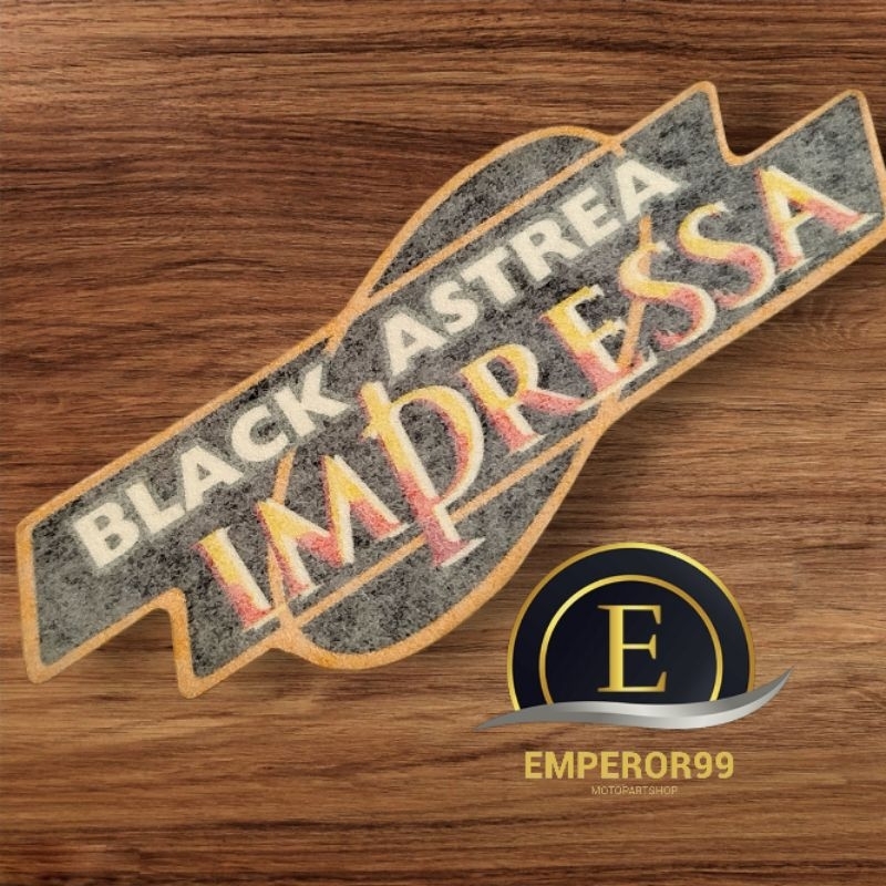 STICKER STIKER DETAILING SAYAP ASTREA GRAND BLACK ASTREA IMPRESSA ORI OEM NOS 1PCS