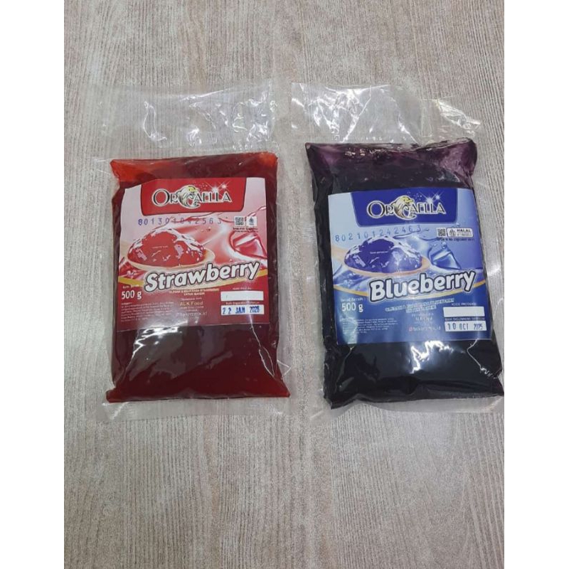 

Orcaella Selai Blueberry & Strawberry 500gr