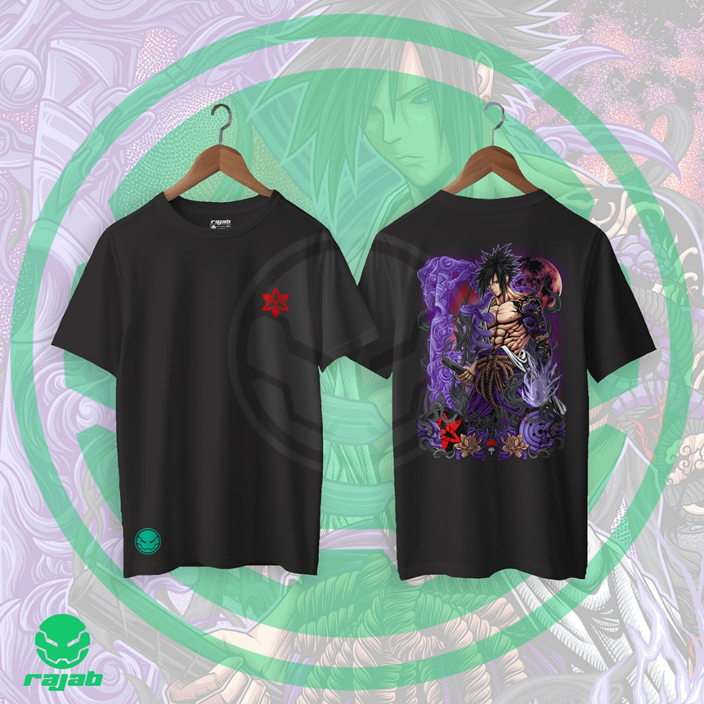 RAJAB Kaos Tshirt Baju Anime Sasuke Naruto Susanoo