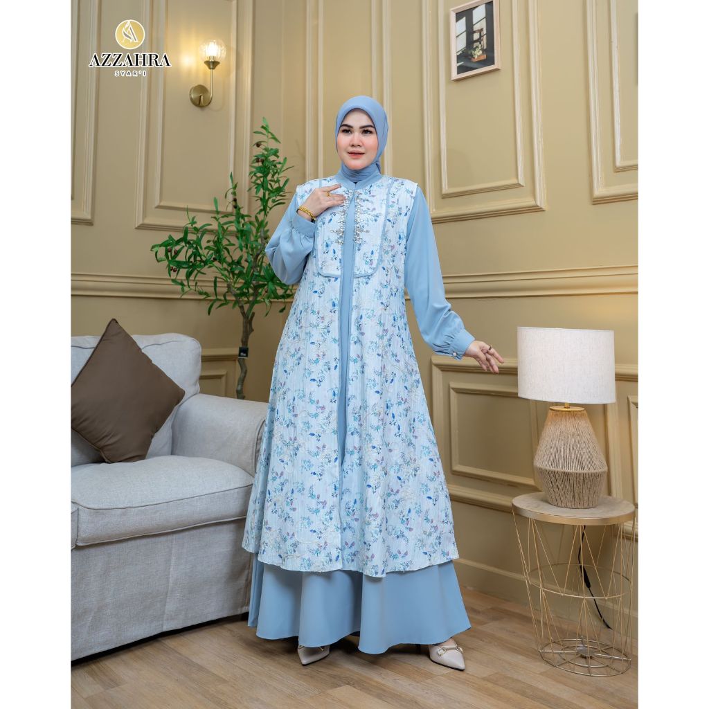 Dress Outer by Azzahra Premium / Azzahra Original / Gamis Outer Azzahra / Gamis Azahra