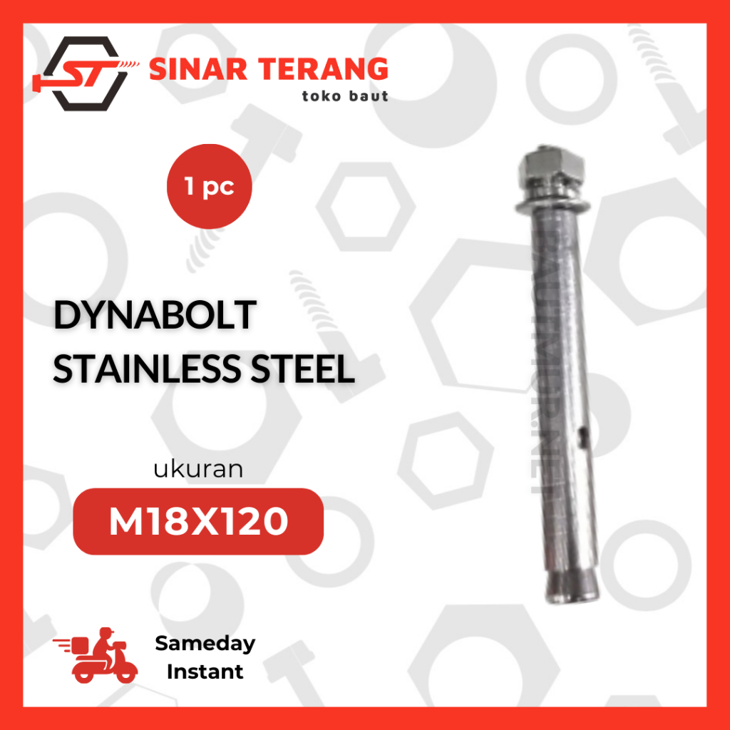 Dynabolt Stainless Steel 18x120 Selongsong | Dinabolt Ramset 18x120