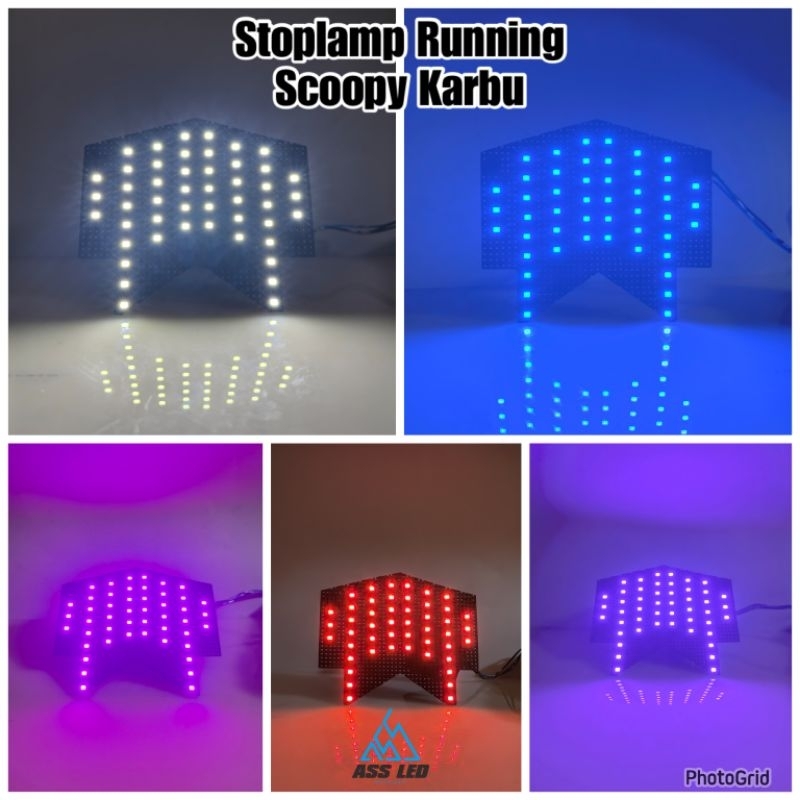 Stoplamp Running Scoopy Karbu / Scoopy Lama 11 Mode Led Strip
