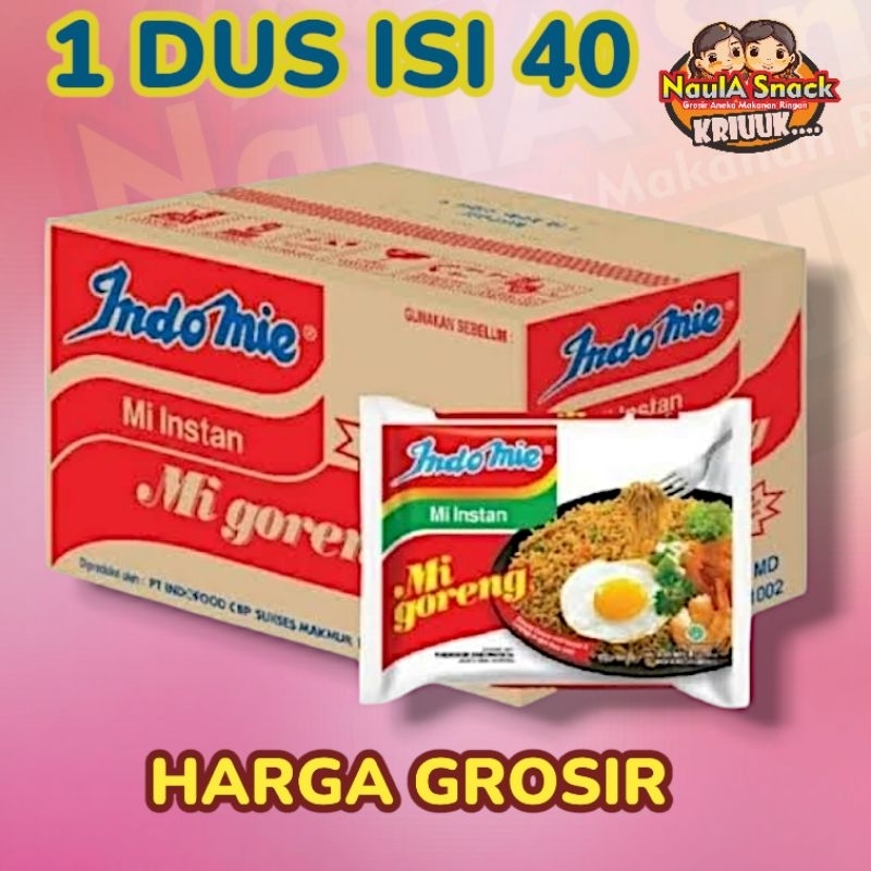 

Indomie Goreng 1 dus isi 40 bungkus