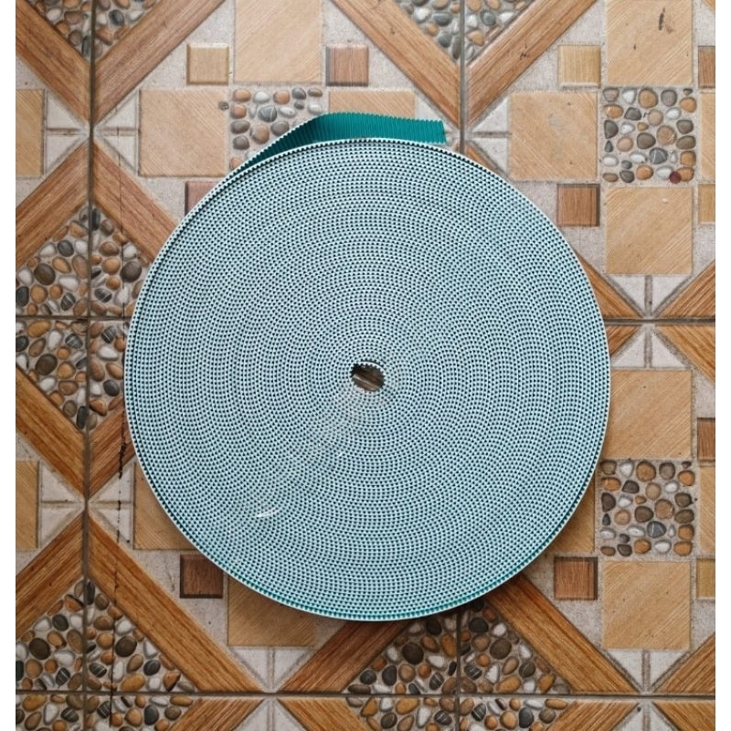 Vanbelt Gigi 3M x 2cm putih hijau buat frame, untuk mesin bordir 1 kepala komputer