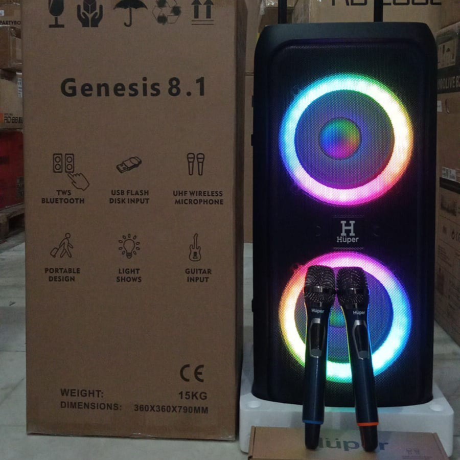 Speaker Portable Huper Genesis 8.1 Original
