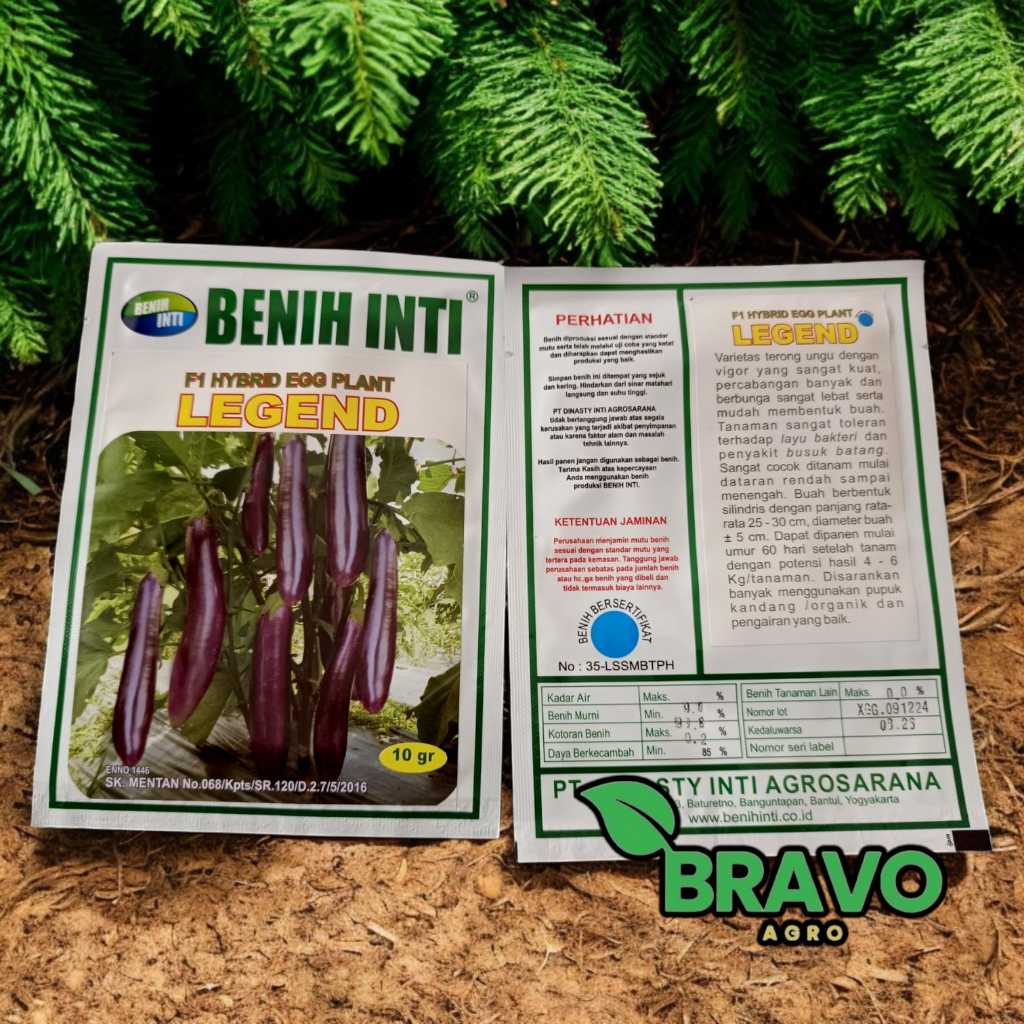 BENIH TERONG UNGU F1 HYBRID LEGEND 10 GR - BENIH INTI 100% ORIGINAL