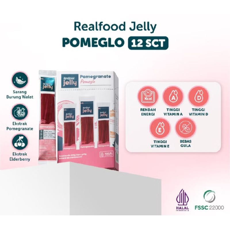 

JELLY REALFOOD SARANG BURUNG WALET WITH COLLAGEN - REALFOOD POMEGLO