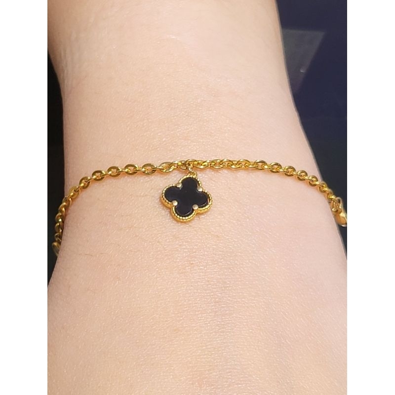 Gelang Emas Asli Black vc Gold 8k