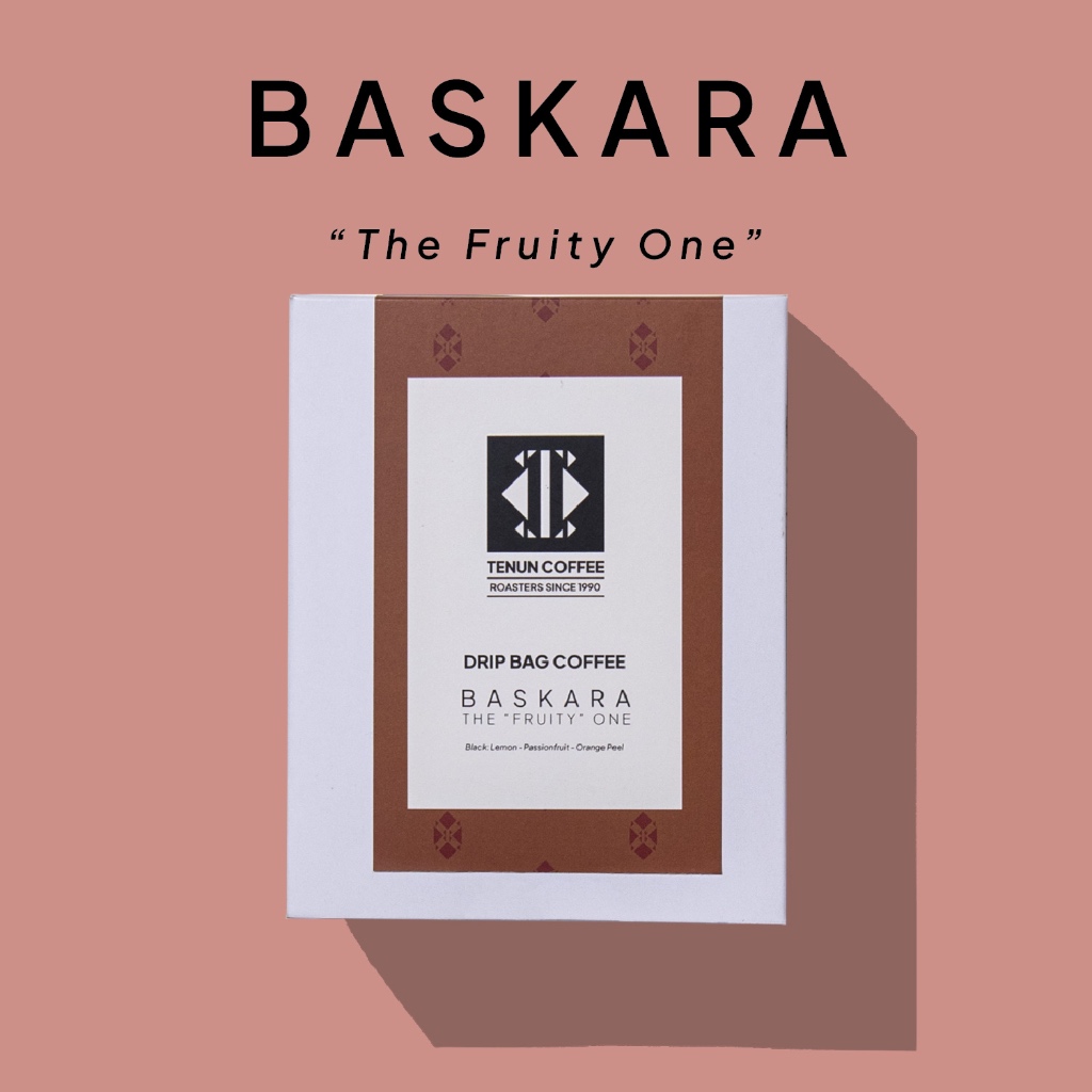 

TENUN COFFEE ROASTERS Baskara Blend Coffee Drip Filter Box 12gr x 5, Roasted Coffee Biji Kopi Matang