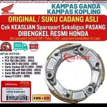 Kampas Ganda Otomatis Kopling Vario 125 LED Original Vario 125 Old Vario 150 Led Original PCX 150 Sp