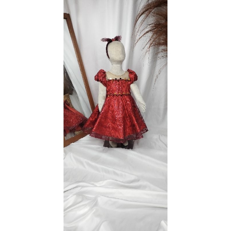 KHALISA BOUTIQUE. camilla dress.GAUN PESTA ANAK. DRES ANAK GAUN MEWAH. FREE BANDANA