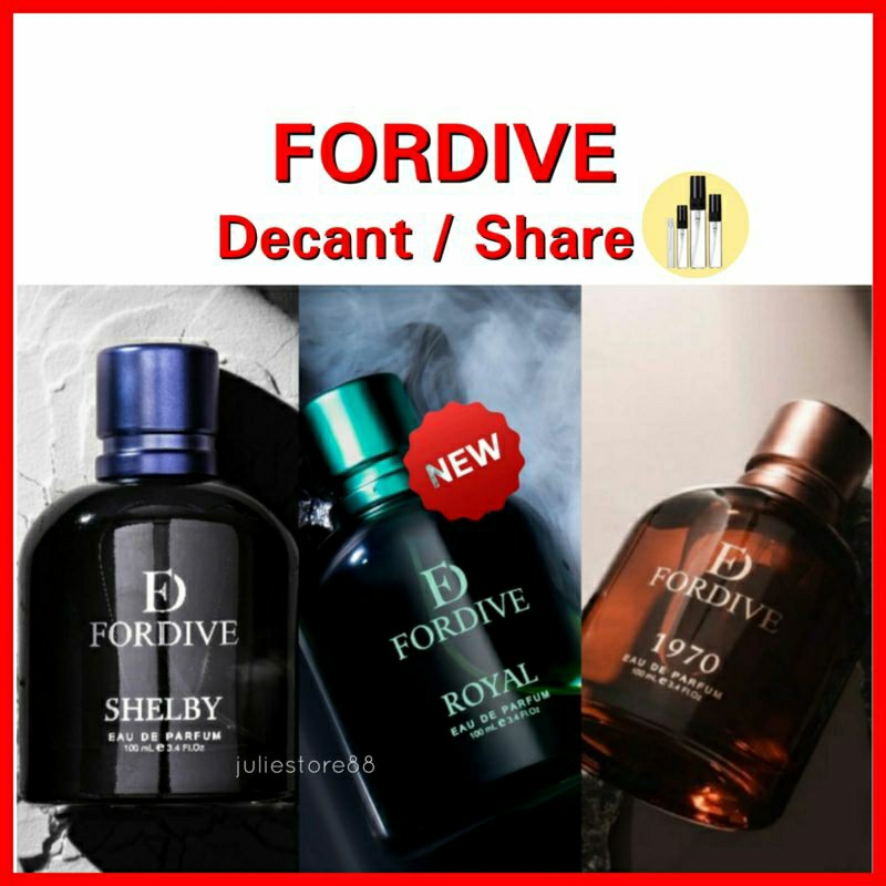 (Share/Decant) Fordive Eau De Parfum ROYAL Shelby Utopia 1970 Feeling Good Atlantis Love Yourself Ma