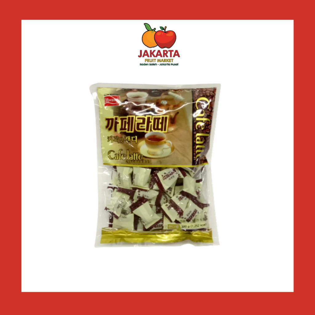 

HWAMI CAFE LATTE CANDY 300 GR / PERMEN RASA KOPI SUSU / PERMEN KOPI ISI 60 PCS