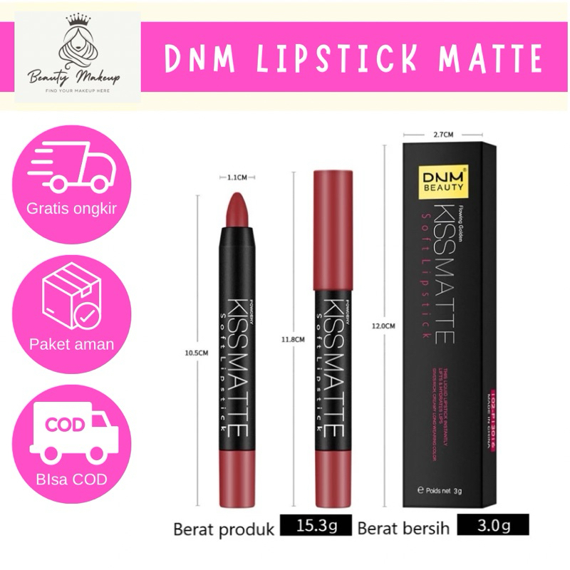DNM LIPSTICK 531 MATTE, LIPSTICK MATTE, LIPSTICK PENSIL, LIPSTICK MURAH, LIPSTICK