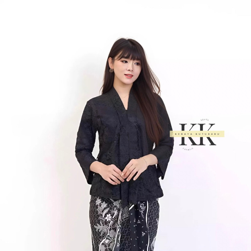 New Setelan Kebaya Brukat / Set Kebaya Floy Brukat Modern Mix rok plisket / plus rok plisket / Kebay