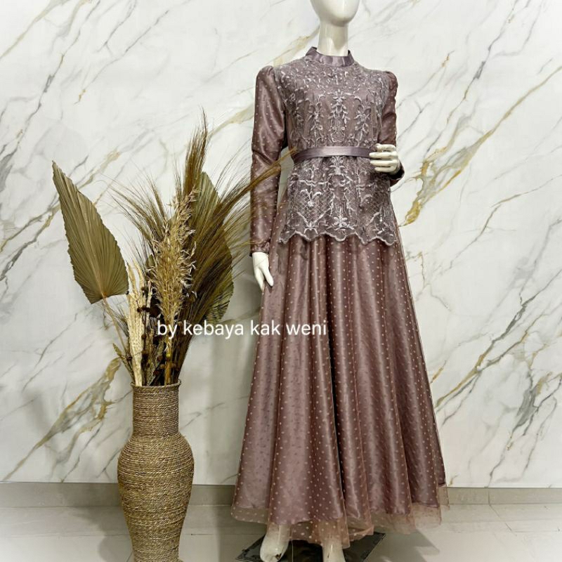 Naura Dress Koleksi Terbaru - Kebaya kak weni