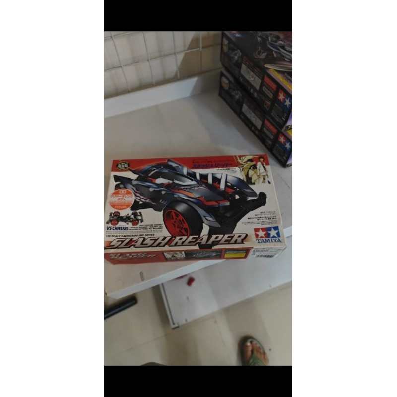 tamiya mini4wd slash reaper clear orange body