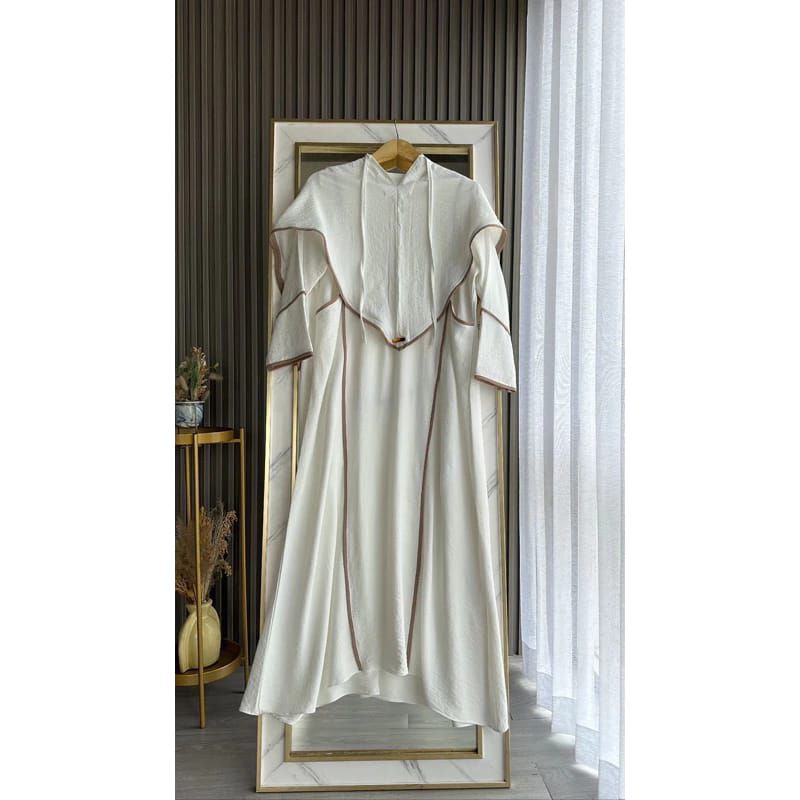 Abaya gamis set khimar Abaya wanita dewasa Bahan cringkeul Premium