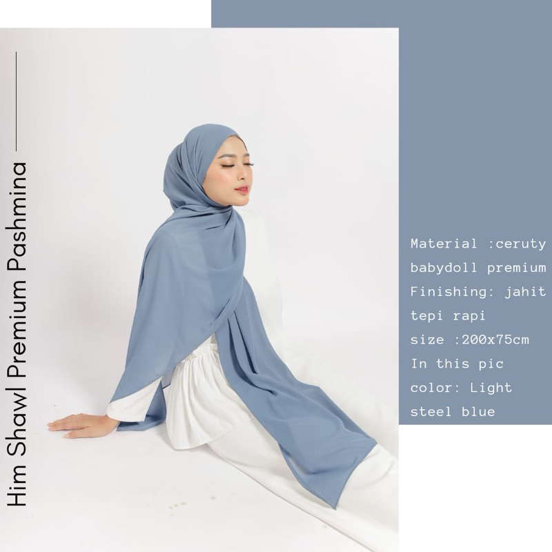 HIM SHAWL PART 2 | PASHMINA 2 METER | JILBAB PASHMINA | HIJAB PASHMINA | PASHMINA | PASHMINA SHAWL |