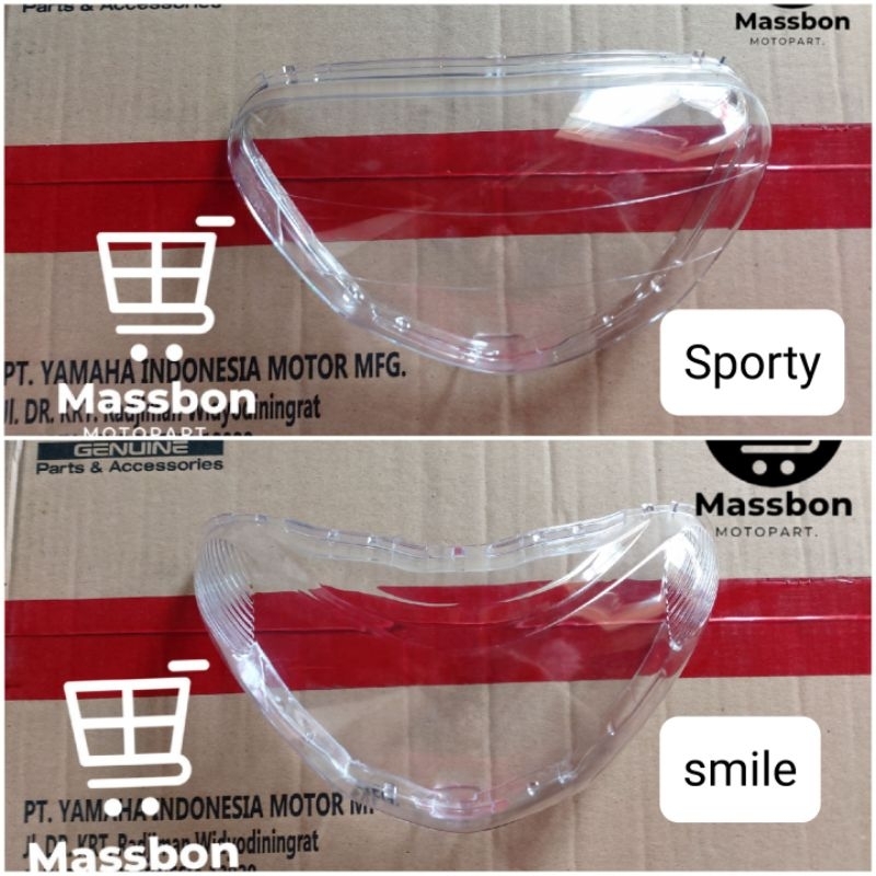 Mika Kaca Lampu Depan Mio Smile/Sporty