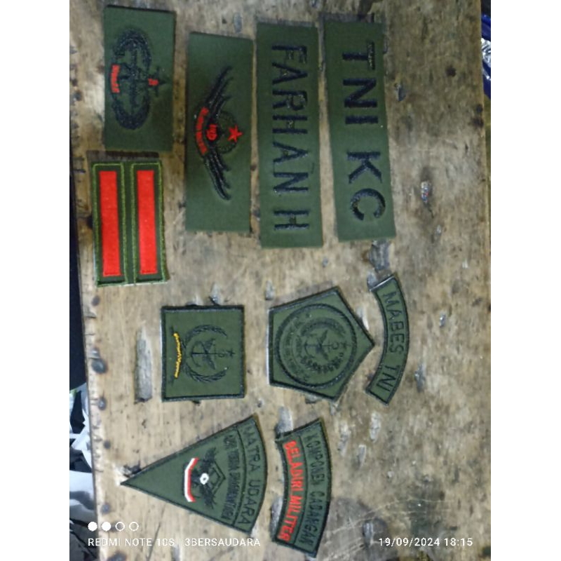 Atribut TNI KC /atribut TNI /(eceran)