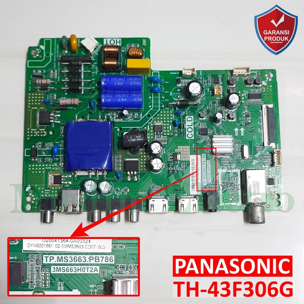 Mainboard LED TV Panasonic TH-43F306G TH-43F306 43F306G 43F306