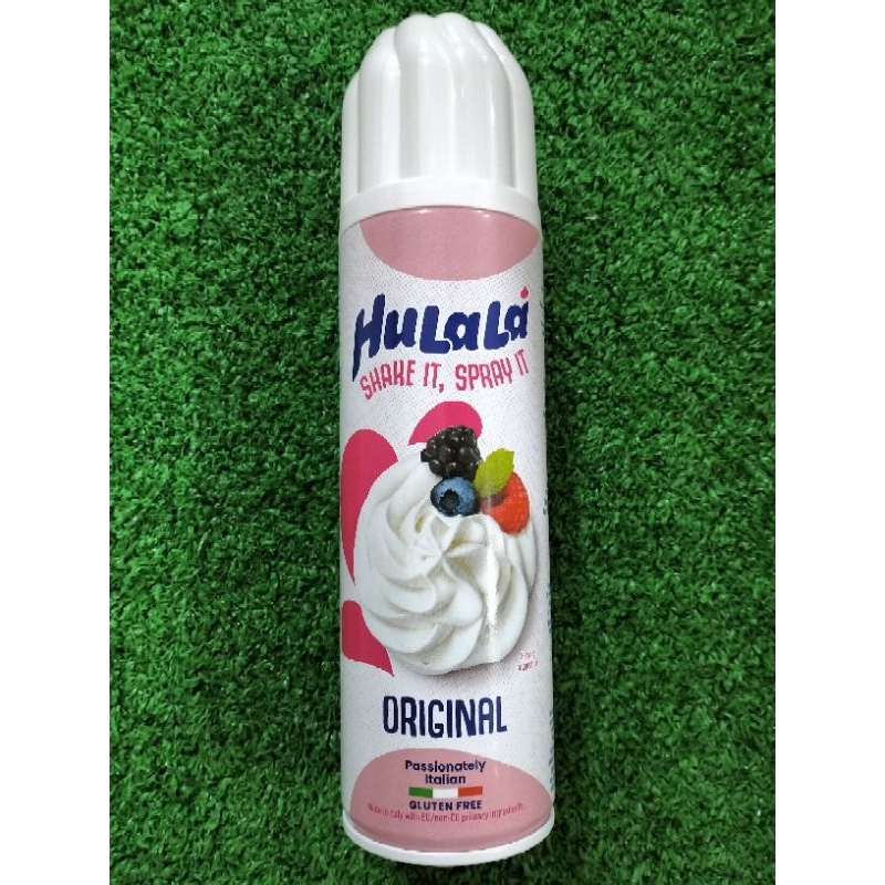 

[INSTANT & SAMEDAY ONLY] Hulala Spray Whipping Cream Original Gluten Free 250gr Impor Italy HALAL