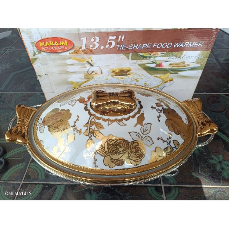 Prasmanan Oval/ Basi Pita Keramik Nakami