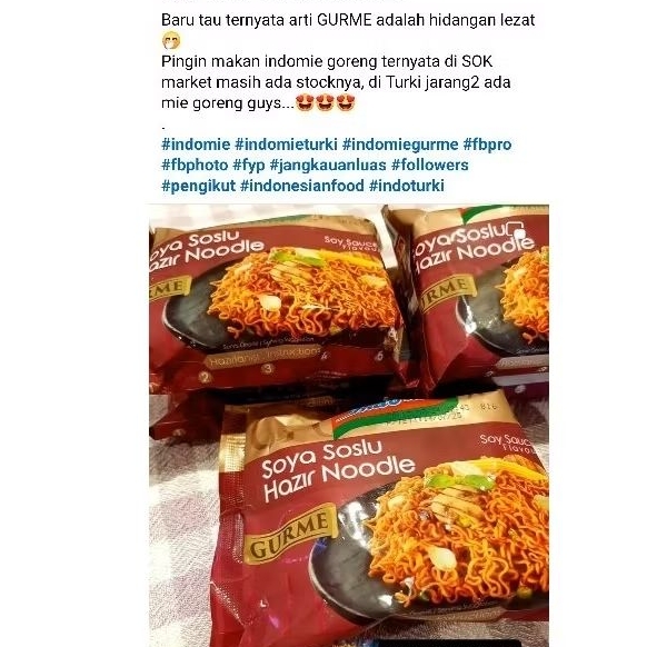 

Indomie goreng asli turki 100%