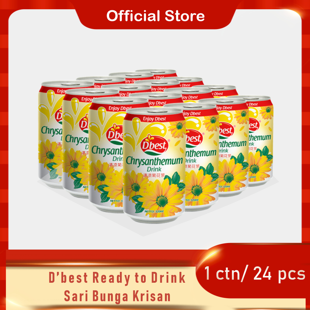 

D'best Minuman Kaleng Sari Bunga Krisan 300ml ( 1 Karton/ 24 pcs)