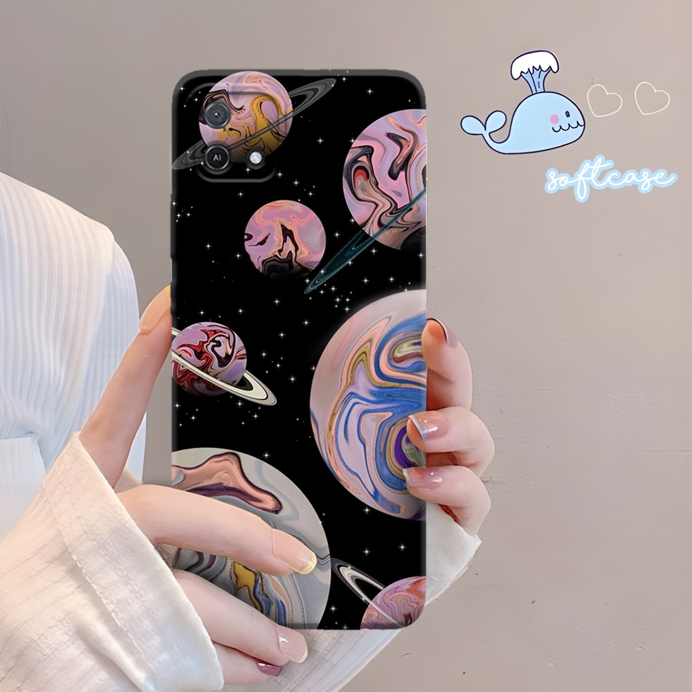 Softcase OPPO A16E - OPPO A16K Case Motif Kartun Silikon Softcase Pro Kamera