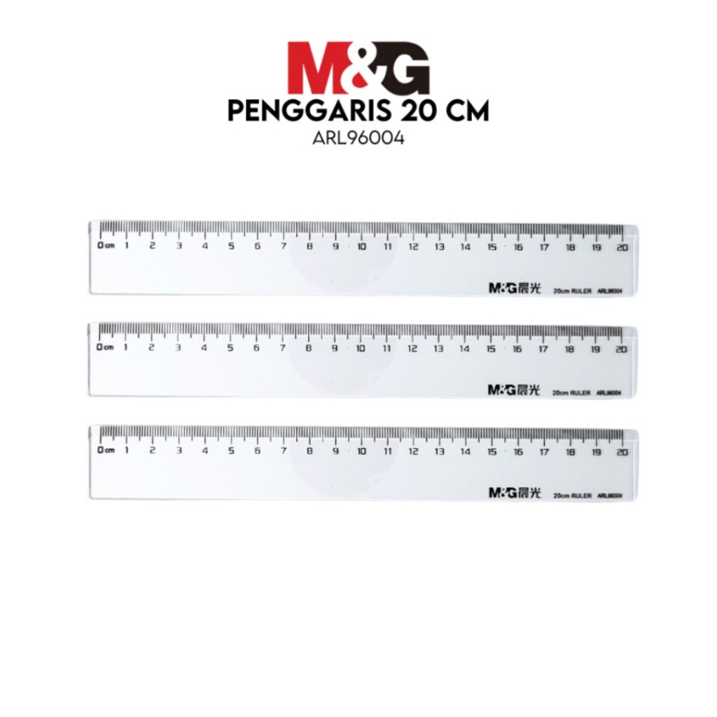 

Penggaris Bening 20Cm M&G #ARL96004 Ruler 20cm Transparant Alat Ukur Penggaris Plastic Durable SHABG