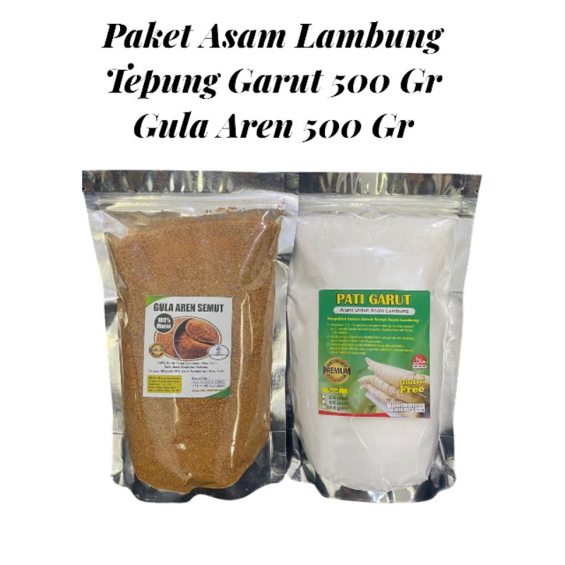 

PAKET TEPUNG GARUT 500 GRAM DAN GULA AREN SEMUT 500 GRAM