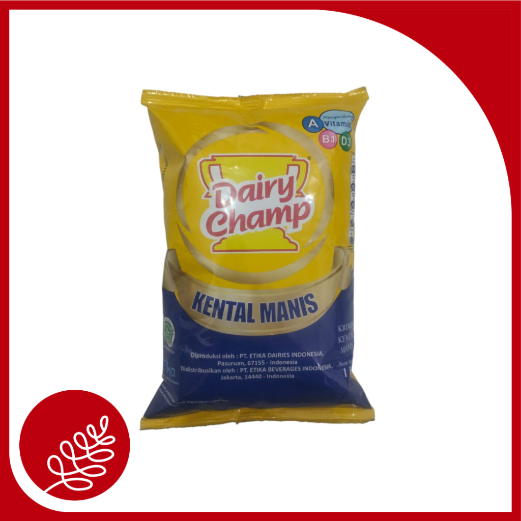 

Susu Krimer Kental Manis Dairy Champ 1kg | Krimer Kenal Manis | Topping Minuman