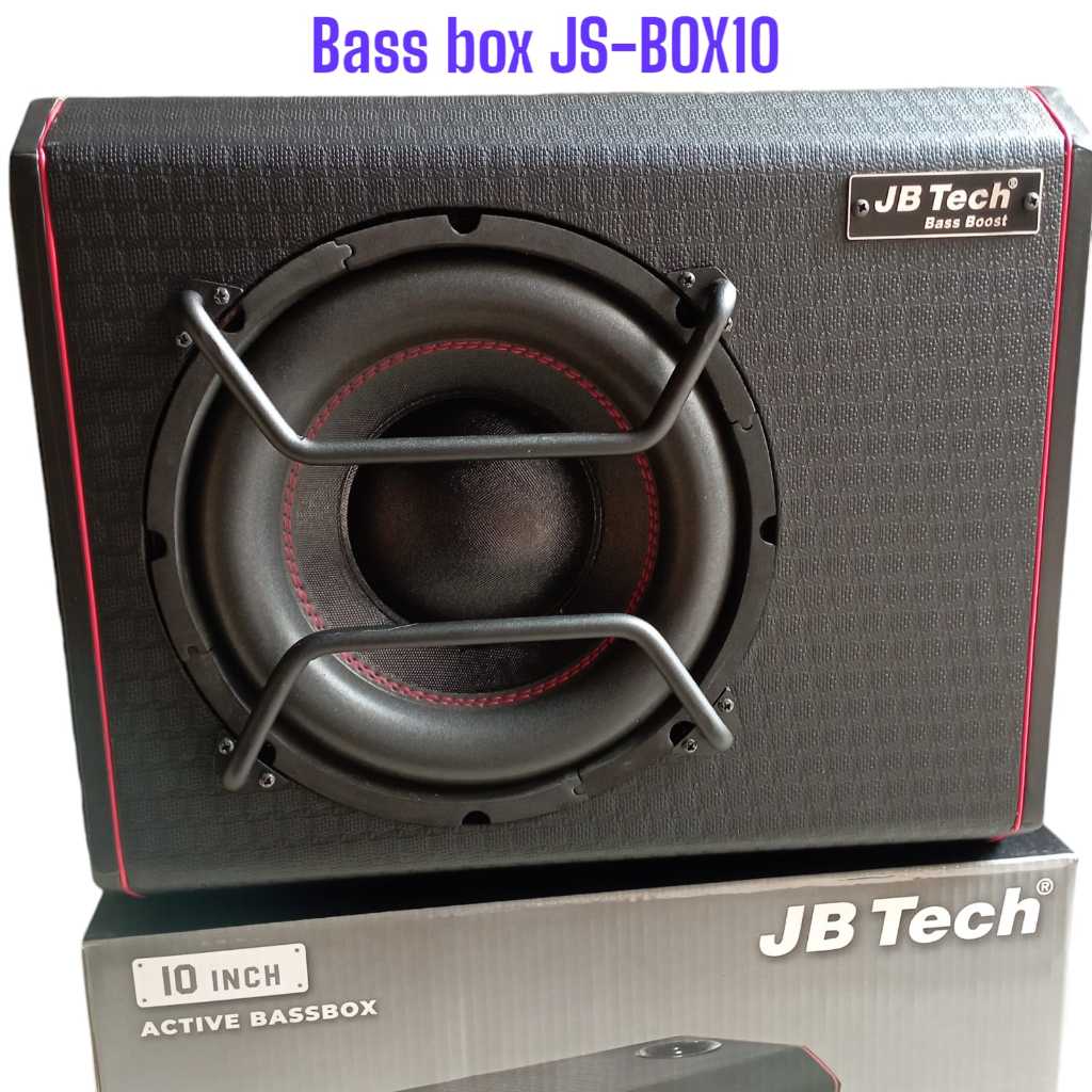 SIRLY Bassbox Aktif JB-Tech JS-BOX10 BassTube Kotak Bass Box Aktif 10 Inch Petak / Subwoofer Aktif