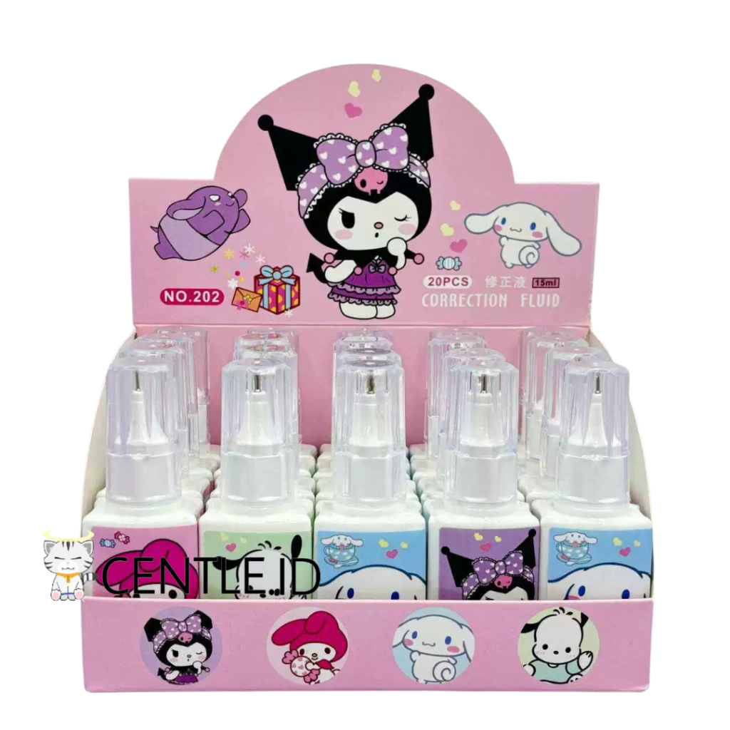 

TIPE-X CAIR SANRIO 15ML CORRECTION TAPE CAIR SANRIO CUTE TIPEX KERTAS CAIR STATIONERY TERJANGKAU