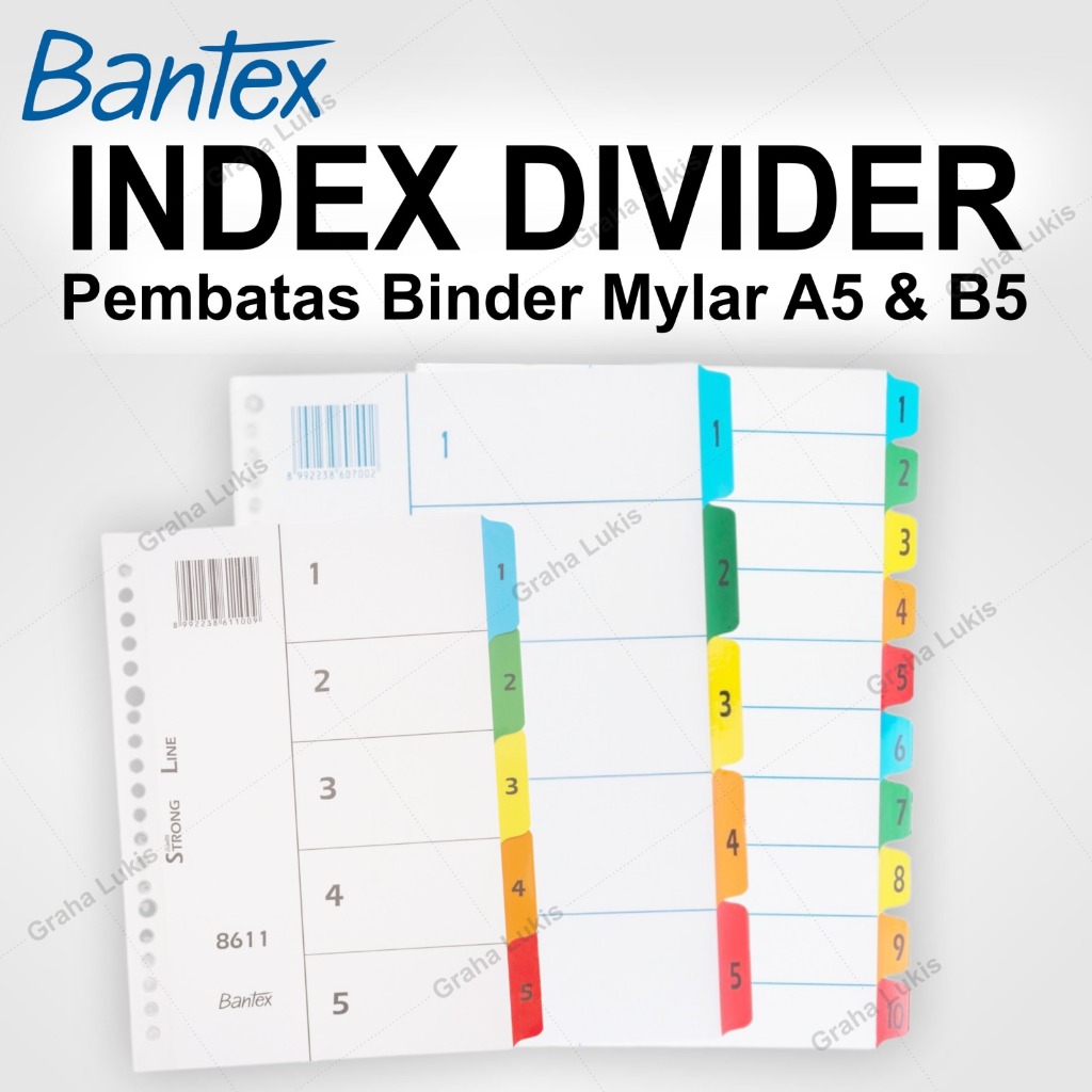 

Bantex Pembatas Binder Mylar A5 dan B5
