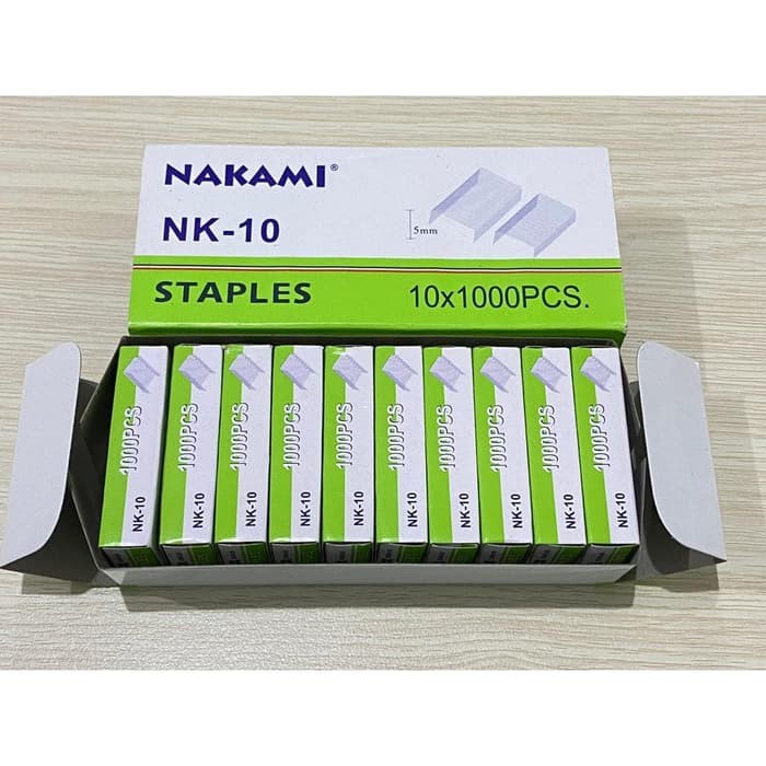 

10 pak Isi Staples NAKAMI NK10 staples / Isi Staples