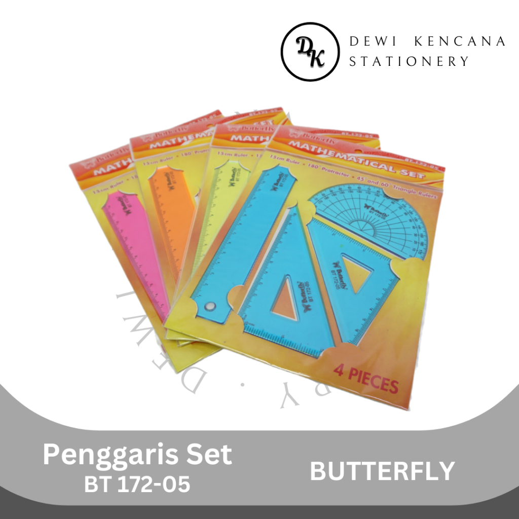 

Penggaris Matematik Set Butterfly BT 172-05