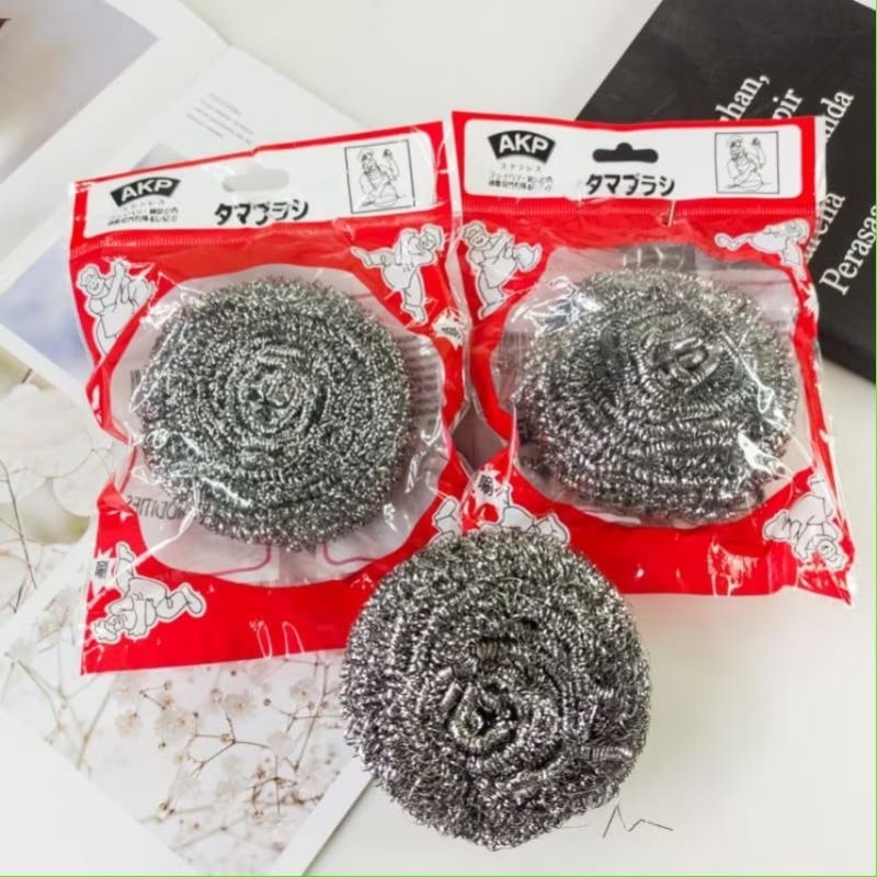 [1 PCS] sabut spon kawat stainless AKP 30gr dan 40 gr / Sabut cuci panci