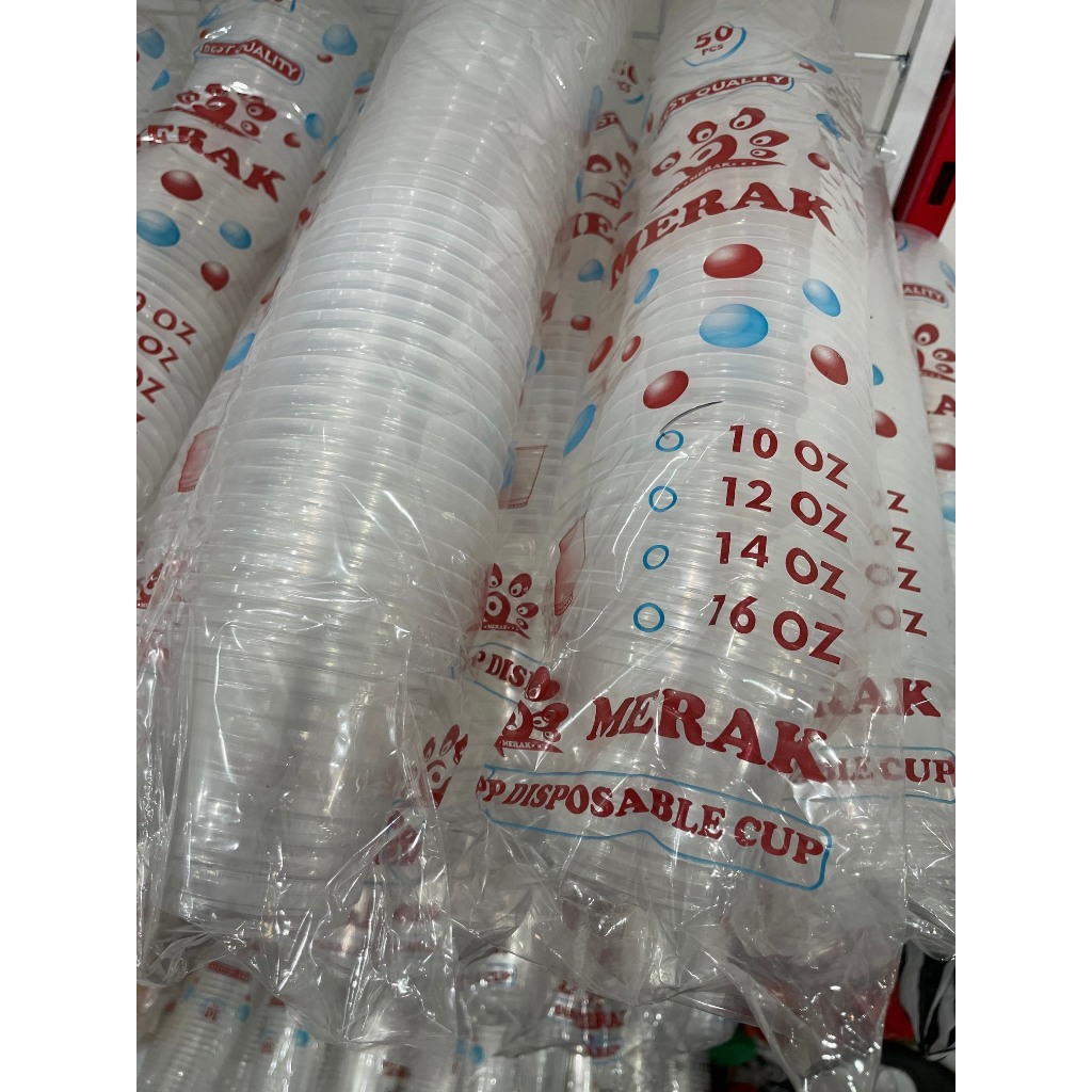 Gelas Cup Plastik Merak - Gelas Cup Plastik Aneka Macam Merk 10oz 12oz 14oz 16oz 22oz / Gelas Plasti