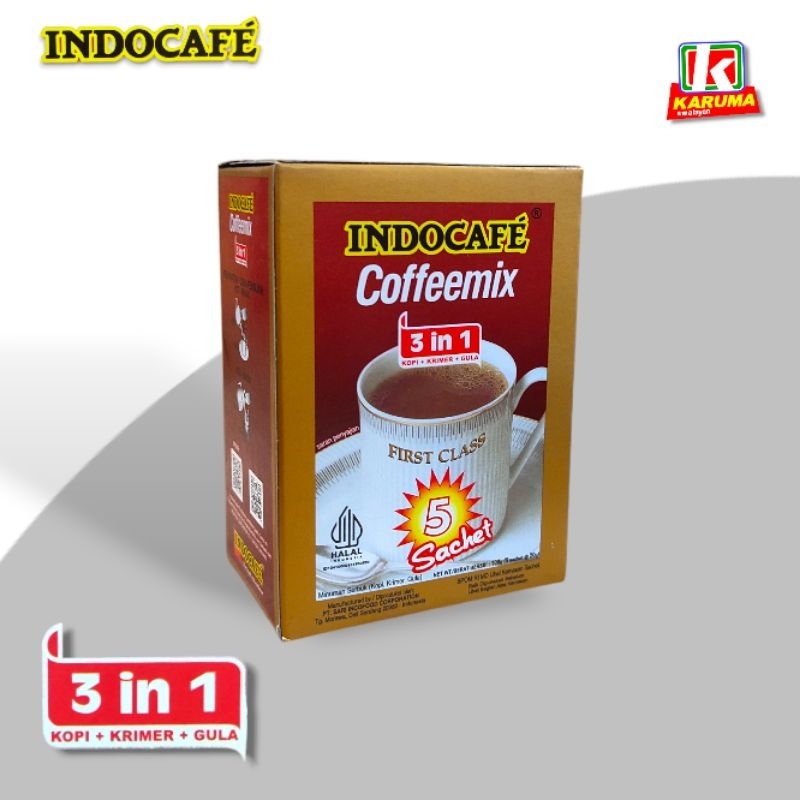 

Kopi Indocafe Coffeemix Box isi 5 Sachet | Kopi 3 In 1