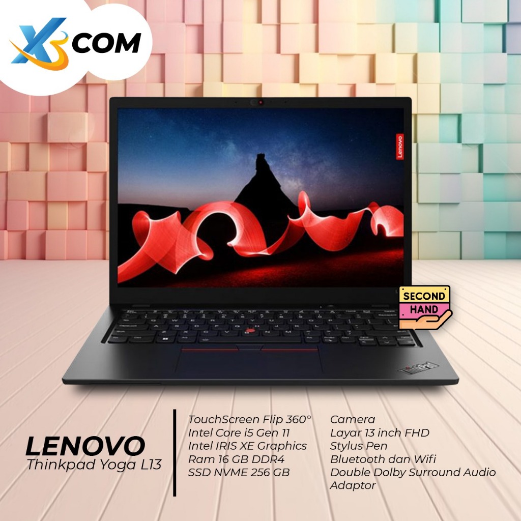 LAPTOP 2in1 LENOVO Thinkpad L13 Yoga i5 Gen 11 RAM 16GB SSD 256GB NVME