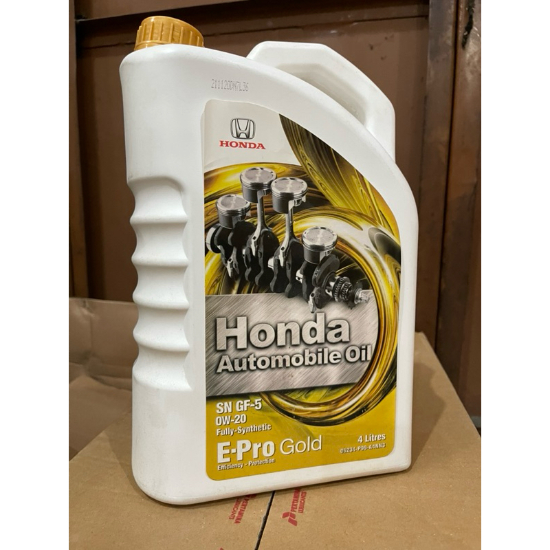 OLI HONDA AUTOMOBILE E-PRO GOLD KEMASAN 4 LITER / 4000ml SAE 0w20 MOBIL Brio Mobilio Br-v Wr-v Hr-v 