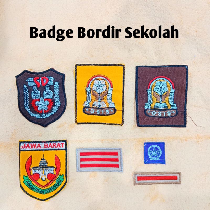 Badge / Bet Bordir Sekolah SD SMP SMA // Bet Bordir Sekolah