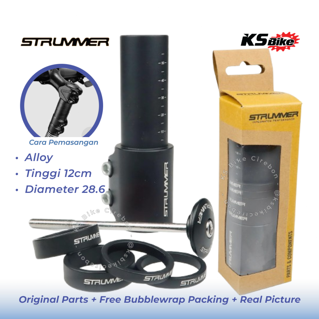 Adaptor Peninggi Stang Sepeda Strummer Fork Extender Sepeda Gunung Federal Stem Riser Adaptor Precis