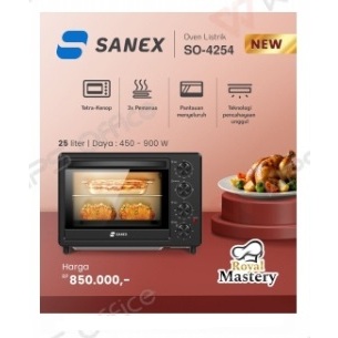 Sanex Oven Listrik SO 4254 | Kapasitas Besar | Pemanggang Serbaguna | Hemat Daya